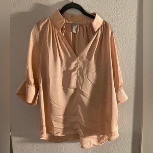 H&M pink blouse